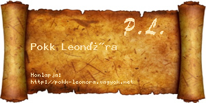 Pokk Leonóra névjegykártya